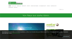 Desktop Screenshot of mann-energie.de